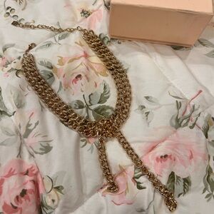 Dannijo gold chain knot necklace retailed over $200 sold out